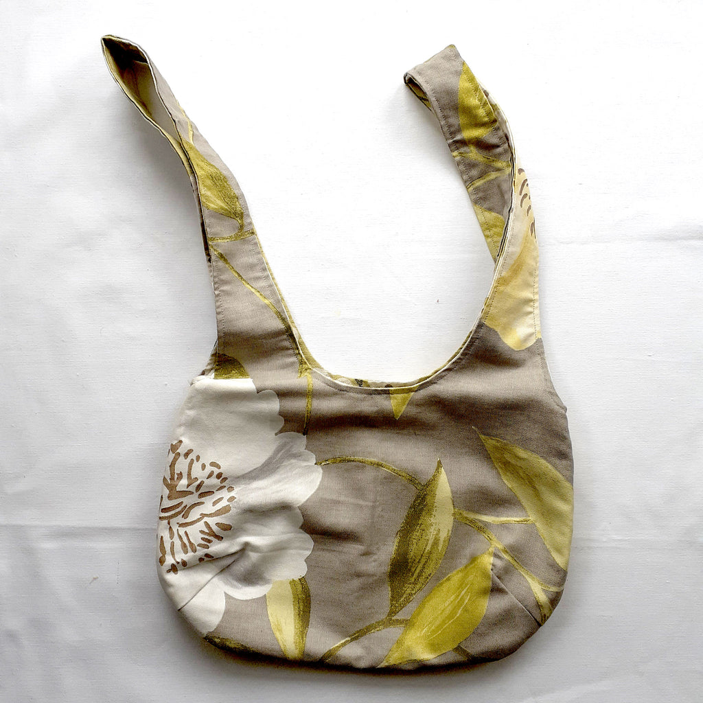 Handmade Grey Floral Shoulder Bag ReTweed handmade-grey-floral-shoulder-bag-retweed